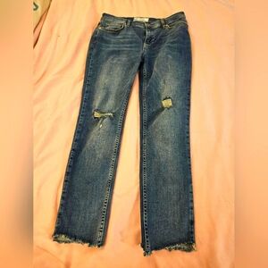 Free People Women's Distressed‎ Blue Jeans Size 28